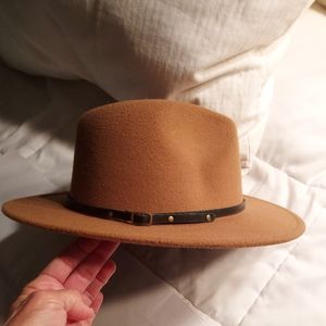NWOT Lisianthus cotton poly fedora hat, one size
